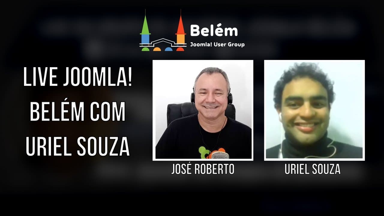 Live do Grupo de Usuários Joomla! Belém com Uriel Souza