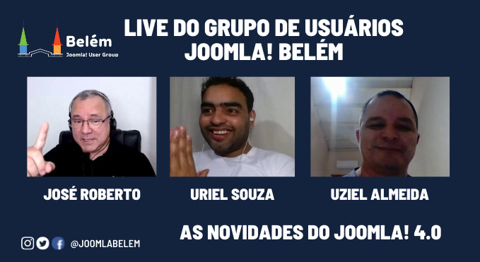 Live do Grupo de Usuários Joomla! Belém com Uriel Souza e Uziel Almeida